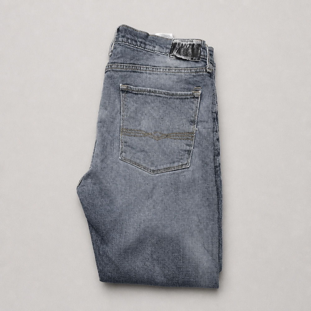 DENIZEN From Levi's 232 Jeans Mens 36x30 Slim Straight Blue Distressed